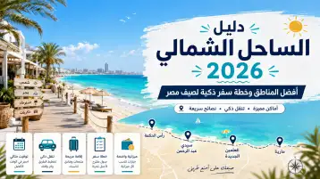 دليل الساحل الشمالي 2026: أفضل المناطق وخطة سفر ذكية لصيف مصر