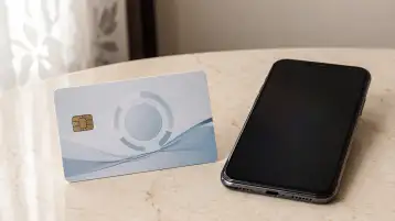 كارت كهرباء بجوار هاتف محمول